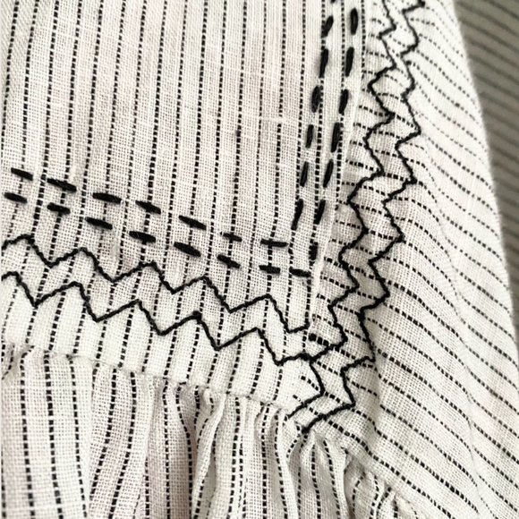 Wiggy Kit Striped Linen "Libertine" Top, size Large - Picture 4 of 7